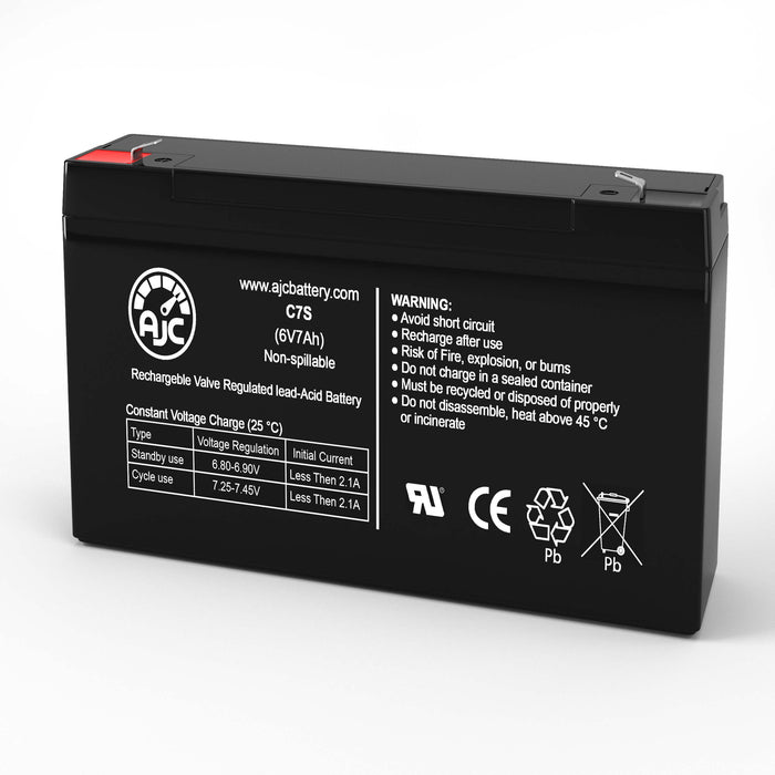 AJC Battery Compatible with Emerson M2 6V 7Ah UPS Battery