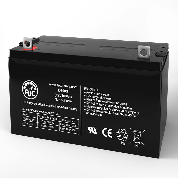 Apollo 15001600 12V 100Ah Alarm Replacement Battery