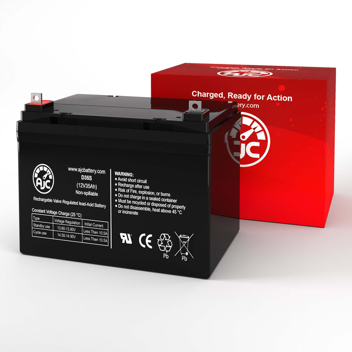 AJC Battery Compatible with Wu's Tech Mambo 211 12V 35Ah Mobility Scooter Battery