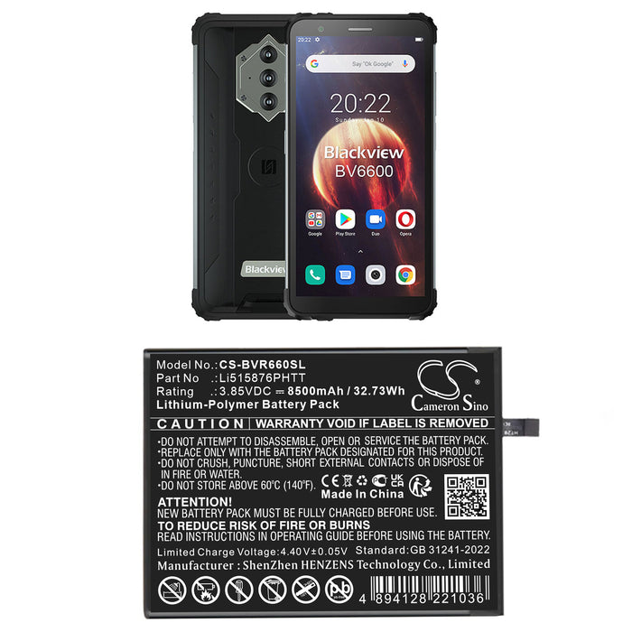 Blackview BV6600 Mobile Phone Replacement Battery