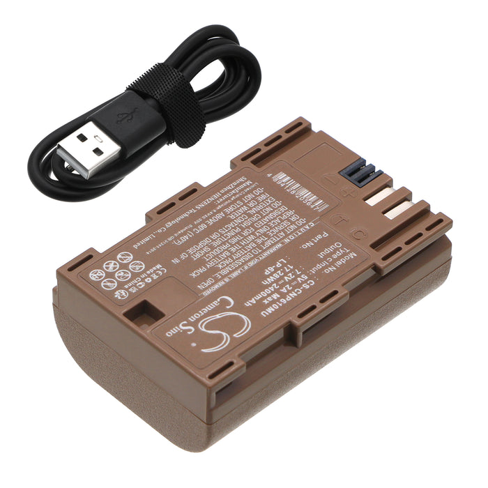 Canon EOS 7D EOS 6D EOS 60D 5D Mark III EOS 7D Mark II EOS 5D Mark II EOS 5D Mark III EOS 60Da EOS 5D Mark IV EOS 5DS EOS 5 Camera Replacement Battery