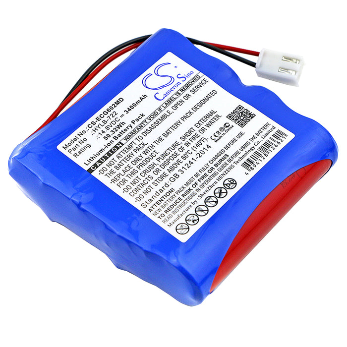 Biocare ECG-6010 ECG-6020 iE6 3400mAh Medical Replacement Battery