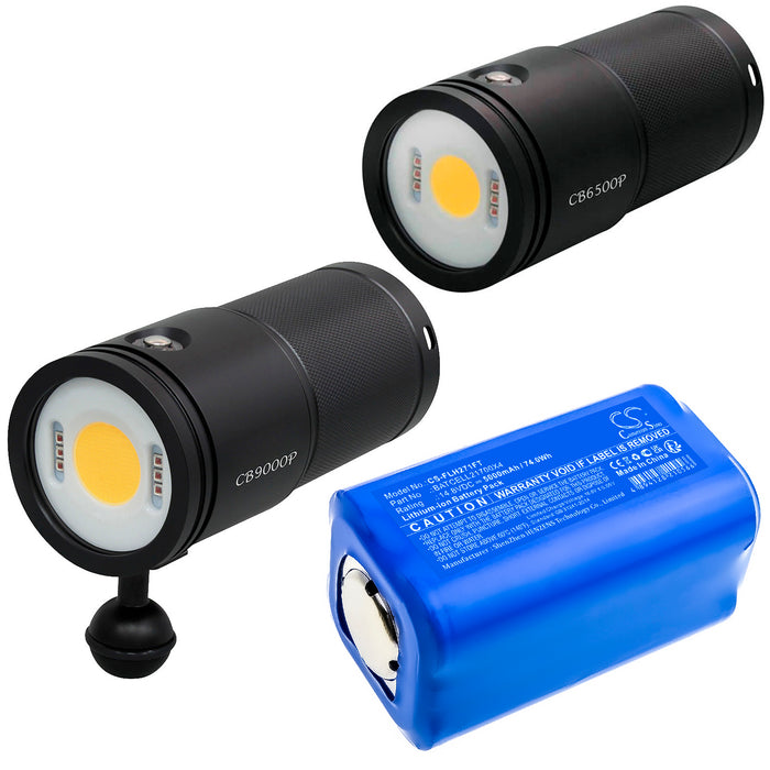 Fishman CB9000P CB10000PRC CB 9000P CB 10000P CB10000P Flashlight Replacement Battery