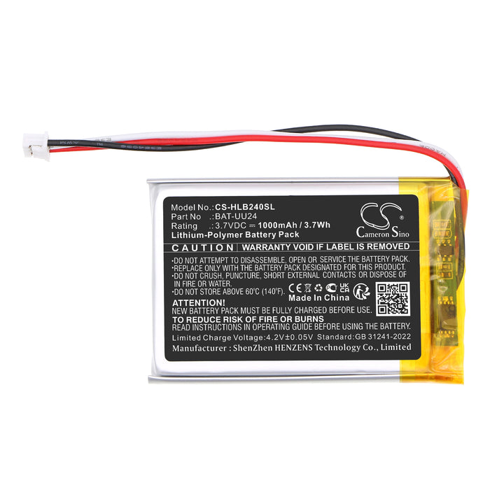 HelloBaby Dragon Touch E40 HB24 HB24RX HB32 HB32RX HB6339 SM24 SM24RX SM25 SM25RX UU24 UU24RX Baby Monitor Replacement Battery