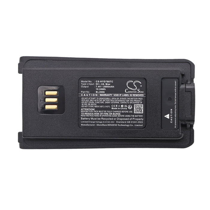 HYT DMR PD-702 DMR PD-782 PD70X PD70XG PD78X PD78XG PD88XT PD-502 PD-506 PD-606 PD-700 PD700 PD700S PD702G-U1 PD702G Two Way Radio Replacement Battery