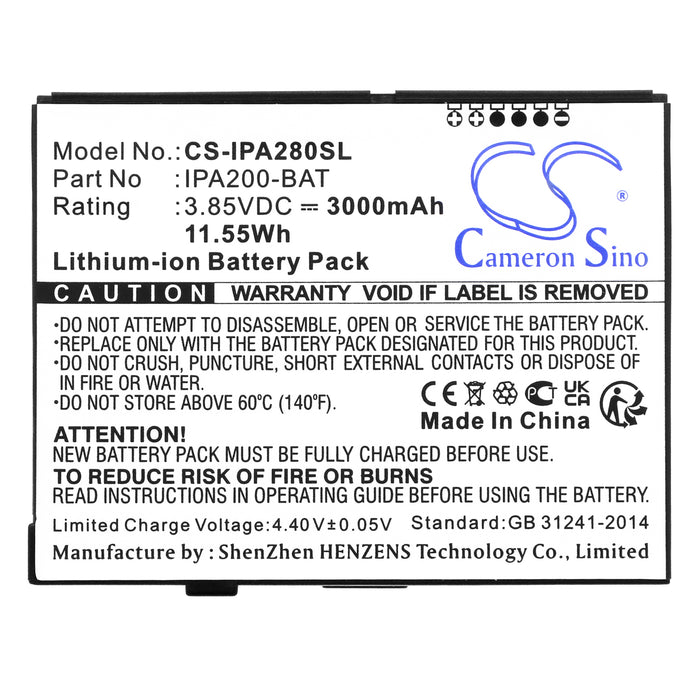 Ingenico iPA200 iPA280 Payment Terminal Replacement Battery