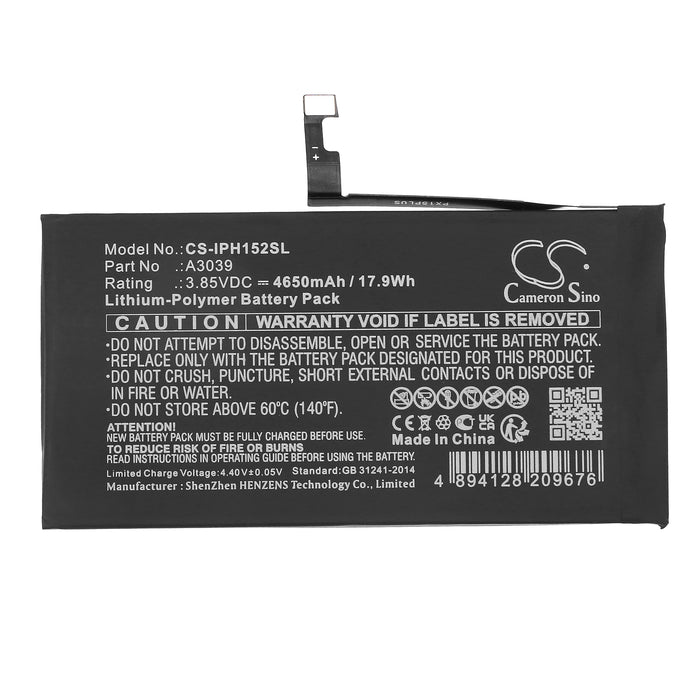 Apple iPhone 15 Plus Mobile Phone Replacement Battery