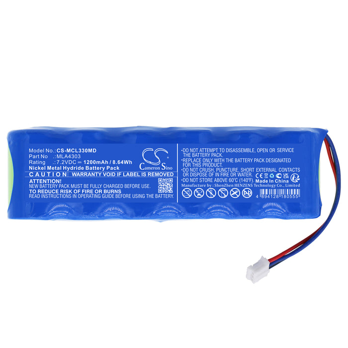 Micro Medical MicroLab 3300 Spirometer Medical Replacement Battery