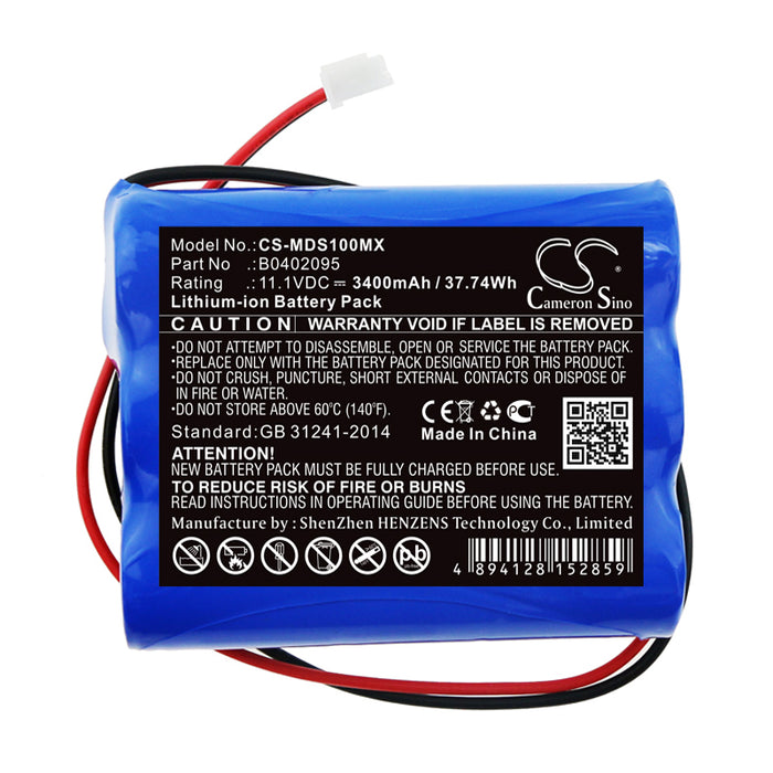 Medsonic MSCPR-1A 3400mAh Medical Replacement Battery