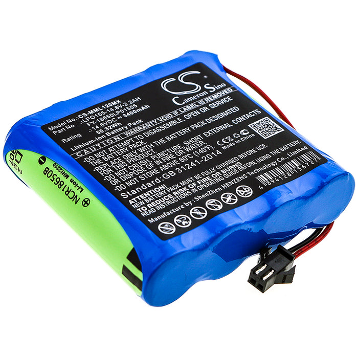 Million ML1200 ML1500 3400mAh Medical Replacement Battery