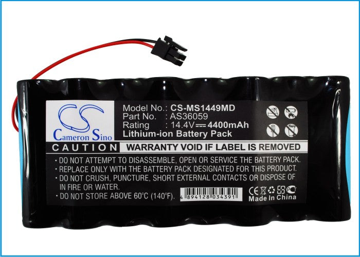 Critikon Systems Dinamap Plus 8710 Dinamap Plus 8720 Dinamap Plus 8725 4400mAh Medical Replacement Battery