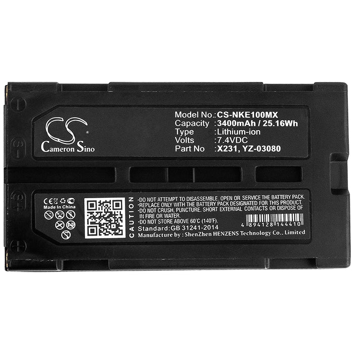 Nihon Kohden WEE-1000 3400mAh Medical Replacement Battery