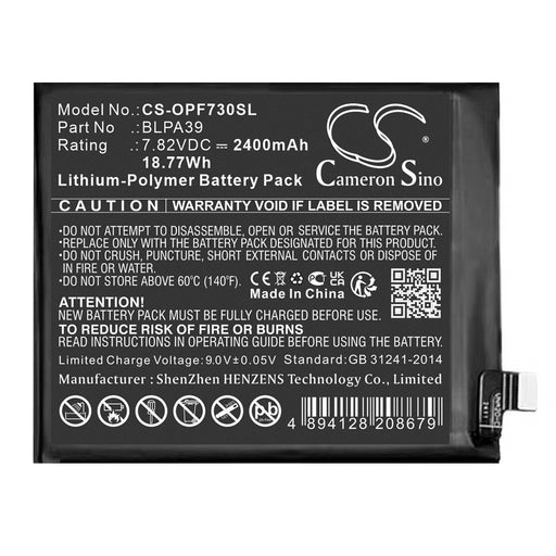 OPPO Find X7 PHZ110 Mobile Phone Replacement Battery