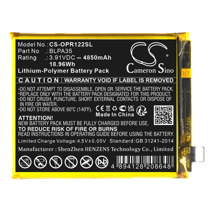 OPPO 12 Pro Plus Mobile Phone Replacement Battery