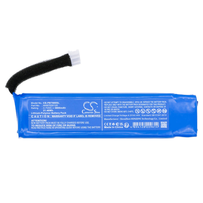 PICO BT6600 BT6600B Speaker Replacement Battery