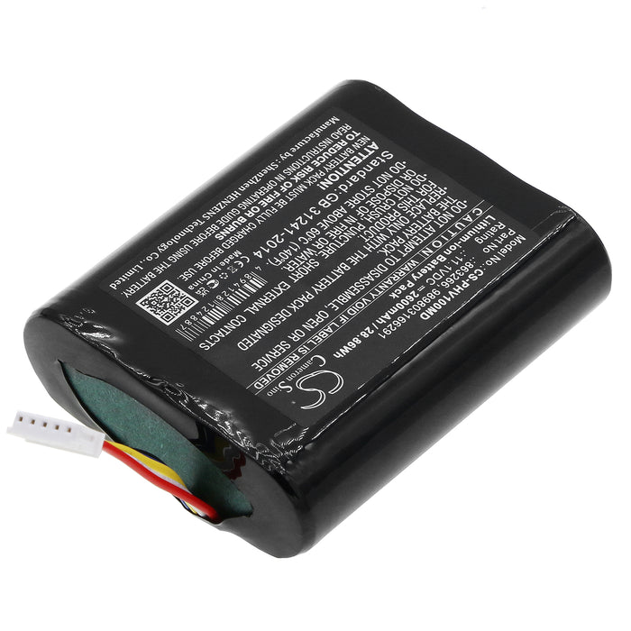 Philips moniteur portable SureSigns VM Monitor VS1 Monitor VS2 SureSigns VM1 portable monitor SureSigns VS2+ Vital 2600mAh Medical Replacement Battery