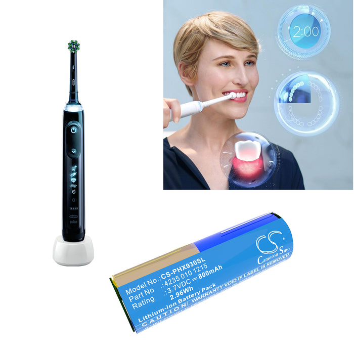 Philips 9000 Genius X Smart 6000 8000 7000 3765 3767 3766 10000 3771 Toothbrush Replacement Battery