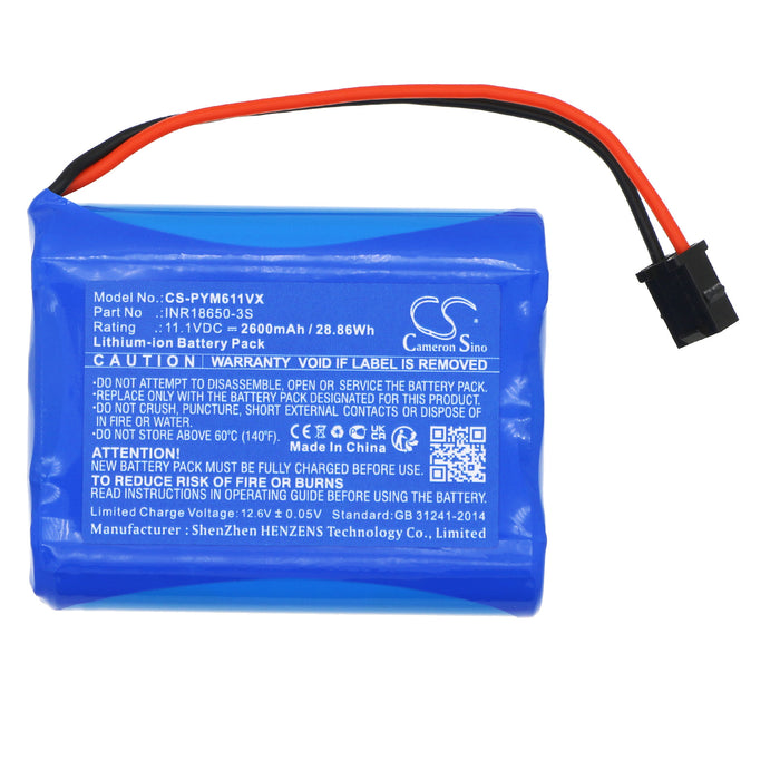 Quest V-M611 V-M611A Vacuum Replacement Battery