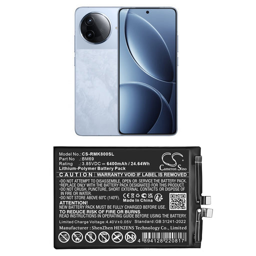 Redmi 24117RK2CC K80 5G Mobile Phone Replacement Battery
