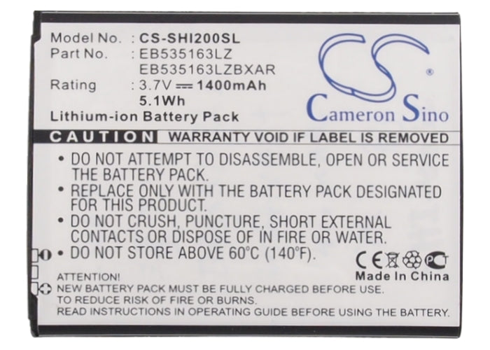 Samsung Code SCH-i200 SCH-i200 Code Galaxy Stellar Galaxy Stellar 4G Stellar SCH-i200 SCHI200ZKV Galaxy Stellar i200  Mobile Phone Replacement Battery