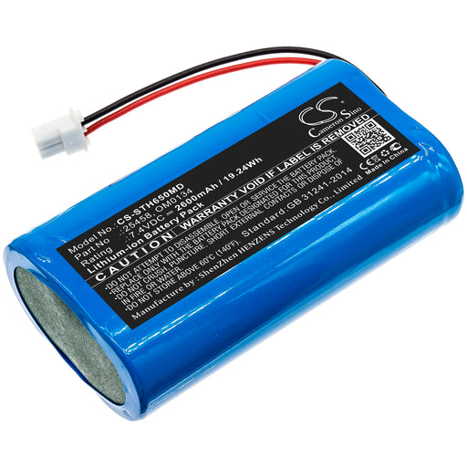 Surgitel Eclipse EHL65 EHL-65 Odyssey Analog 2600mAh Medical Replacement Battery