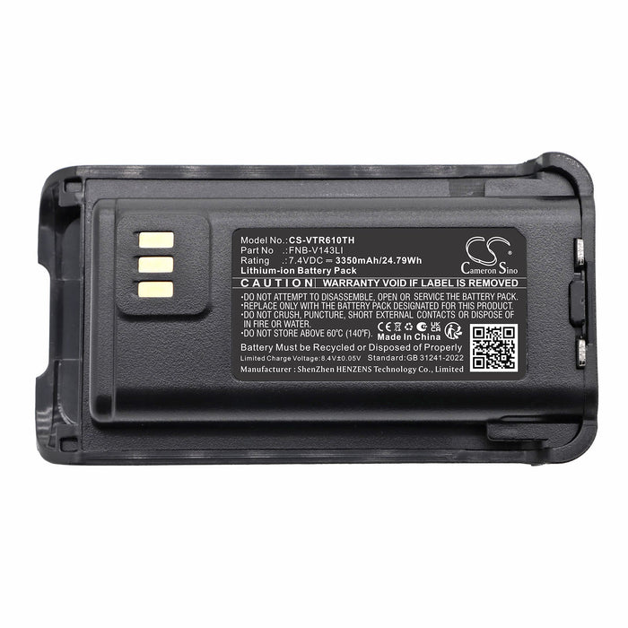 Vertex Standard EVX-Z61 EVX-Z69 Two Way Radio Replacement Battery