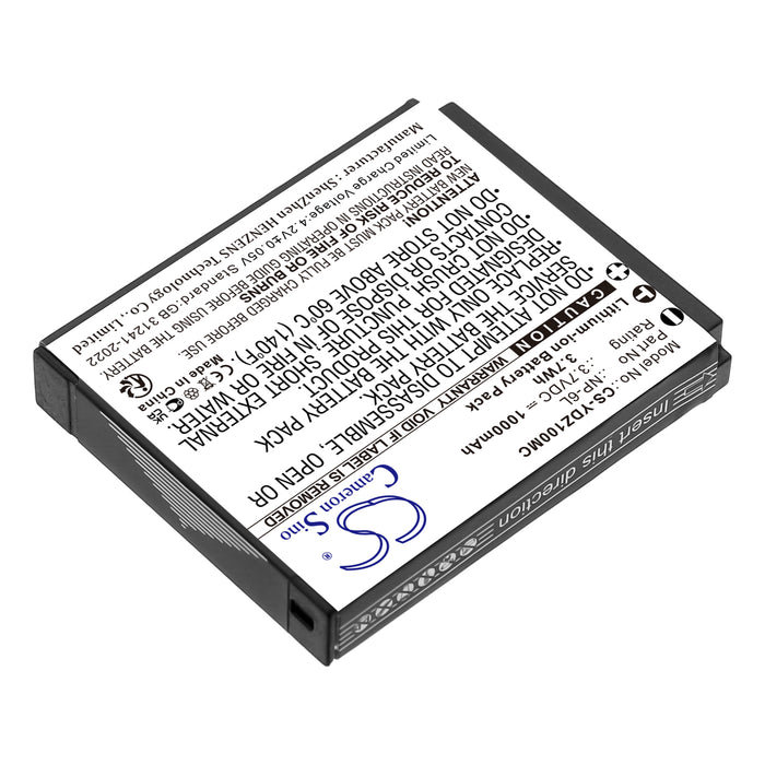 Yashica DZ-100 Hello Kitty,Yashica DigiPix Camera Replacement Battery