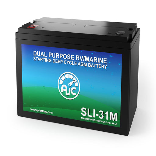 AJC Battery Compatible with Kohler 8.5RMO Electric Plant 12V 100Ah Generator Battery