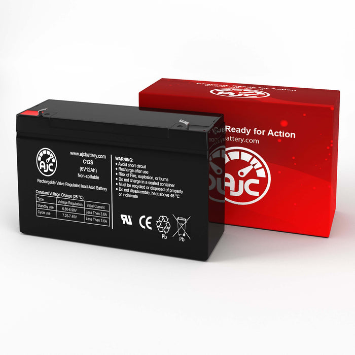 ELS EDS6120 6V 12Ah Emergency Light Replacement Battery-2