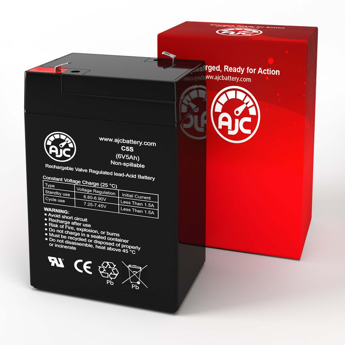 SunStone Power SPT6-4 6V 5Ah Sealed Lead Acid Replacement Battery-2