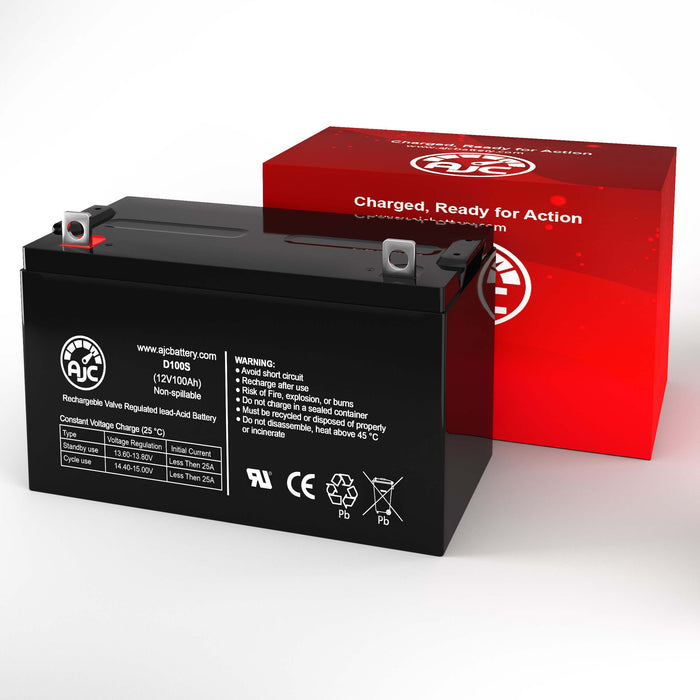 Wheelchairs of Kansas 100AH 12V 100Ah Wheelchair Replacement Battery-2