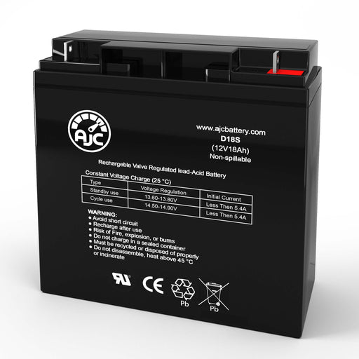 SigmasTek SP12-18 12V 18Ah Sealed Lead Acid Replacement Battery