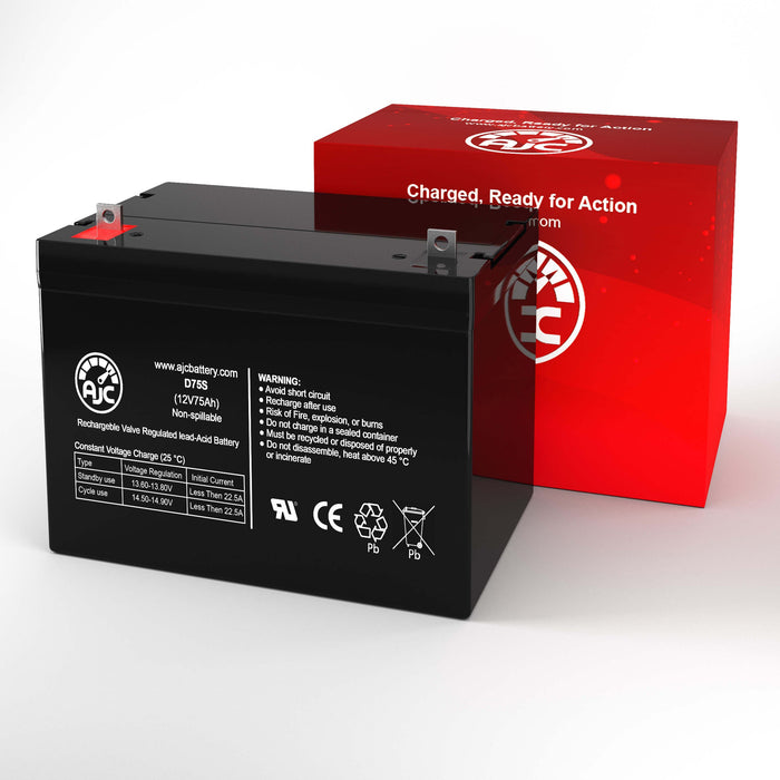 Hubbell 12-908 12V 75Ah Emergency Light Replacement Battery-2