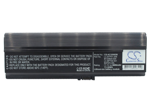 Acer Acer TravelMate 3000 AS36802682 Aspir 6600mAh Replacement Battery-main