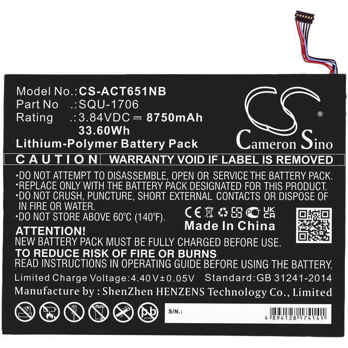 Acer N50 N50 Premum N50+ Tablet Replacement Battery-3