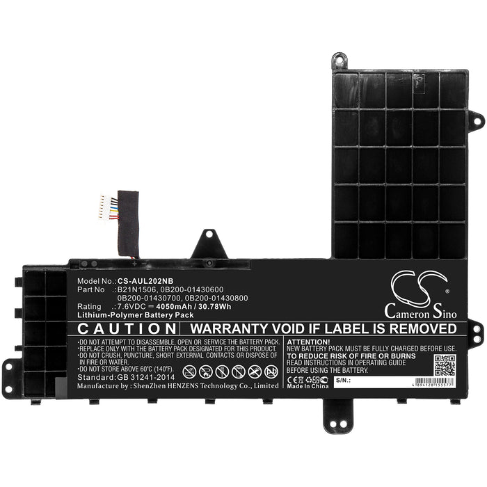 Asus E502NA-2A E502NA-2B E502NA-2C E502NA-DM001T E502NA-DM002T E502NA-DM003 E502NA-DM005 E502NA-DM006 E502NA-D Laptop and Notebook Replacement Battery-3