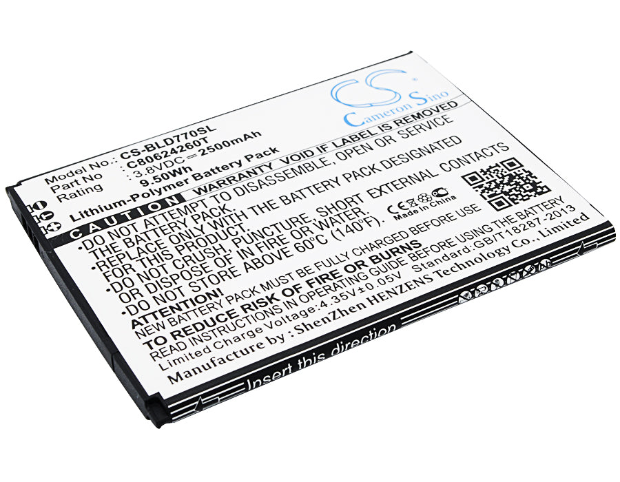 BLU D770U Studio X Plus Replacement Battery-main