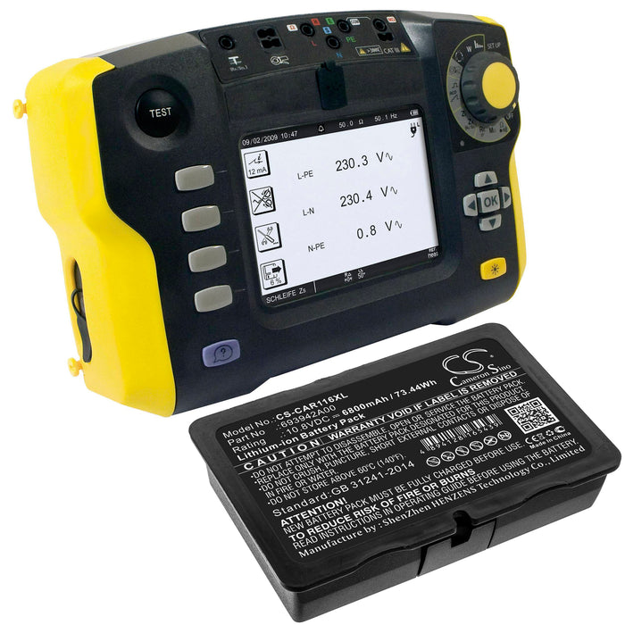 Chauvin Arnoux C.A 6116N C.A 6117 6800mAh Survey Multimeter and Equipment Replacement Battery-6