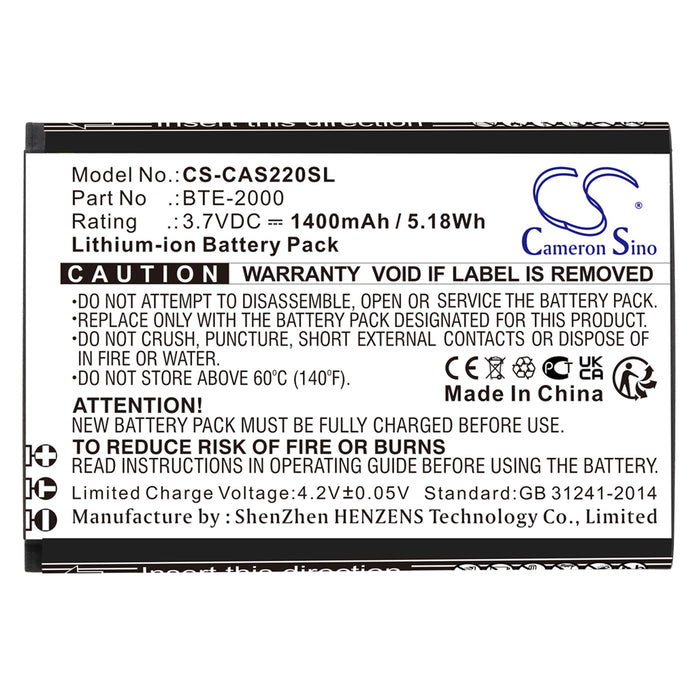 CATERPILLAR CAT S22 CAT S22 Flip Communication Replacement Battery