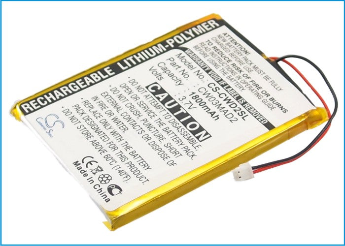 Cowon D2 2GB D2 4GB D2 8GB D2 Plus 16gb Media Player Replacement Battery-2