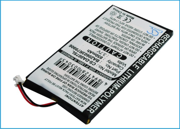 Creative Zen Neeon Zen Neeon 2 Zen Neeon DAP-MD0005 850mAh Media Player Replacement Battery-2