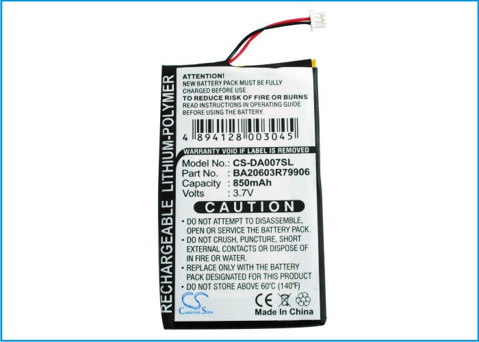 Creative Zen Neeon Zen Neeon 2 Zen Neeon DAP-MD0005 850mAh Media Player Replacement Battery-5