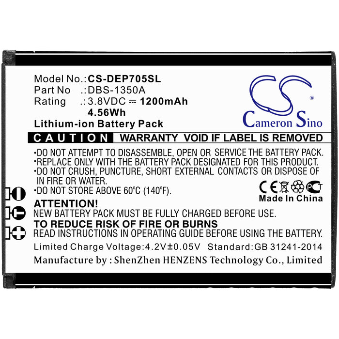 Doro 7050 Flip 7060 7070 7441 DFC-0180 SmartEasy 7050 Mobile Phone Replacement Battery-3