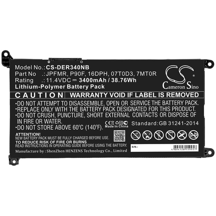 Dell Chromebook 3400 Chromebook 5488 Chromebook 5493 Chromebook 5593 Laptop and Notebook Replacement Battery-3