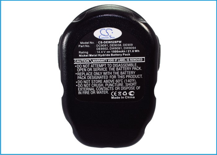 Dewalt DC528 Flashlight DC551KA DC61 Black 1500mAh Replacement Battery-3