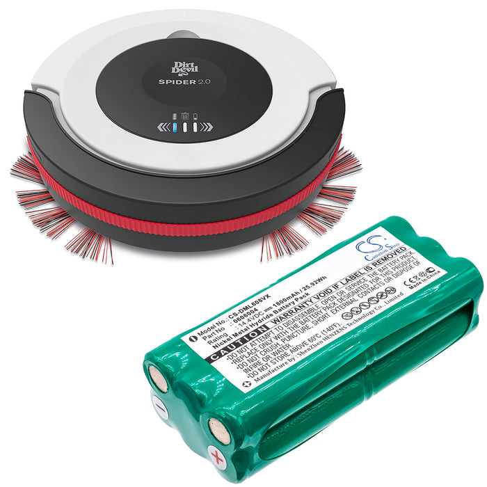 Dirt Devil Fusion Libero M607 Spider M607 Spider wie M610 M610 TRENDYROT M611 M611 FUSION M612 Spider M612 SPIDER 2.0 M612  Vacuum Replacement Battery-5