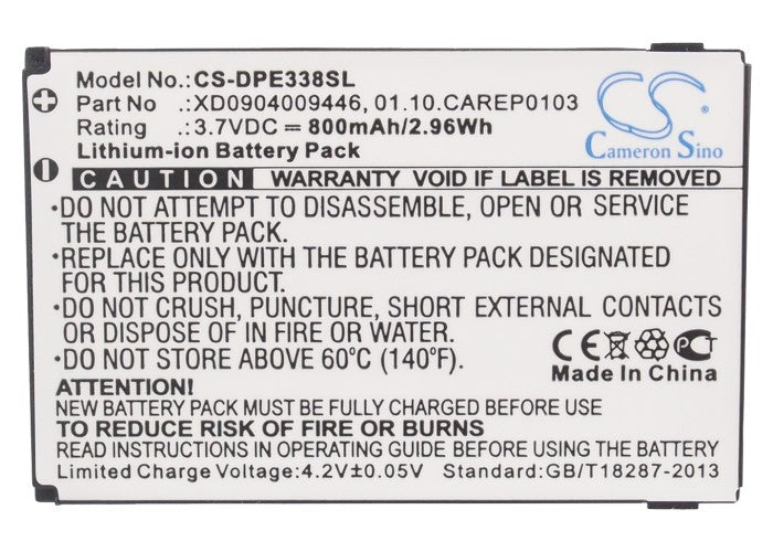 Doro HandlePlus 334 HandlePlus 334GSM PhoneEasy 334 PhoneEasy 334GSM PhoneEasy 338 PhoneEasy 338GSM PhoneEasy 341GSM  Mobile Phone Replacement Battery-5