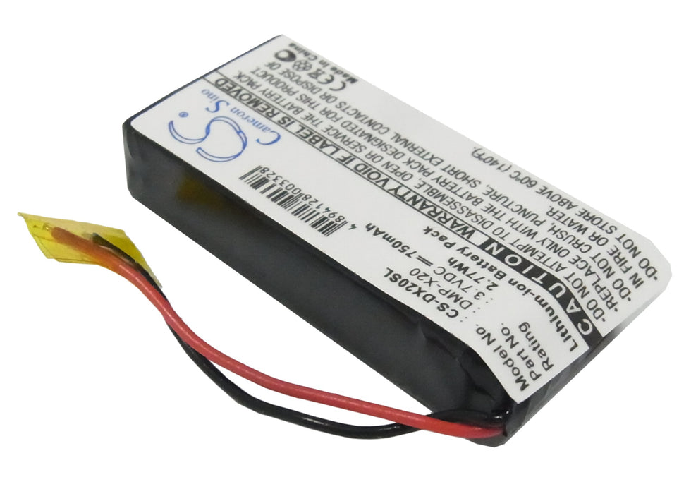 Gateway DMP-X20 MP3 player Media Player Replacement Battery-2