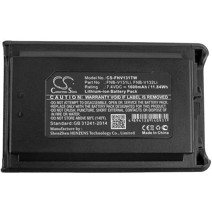 Vertex VX-230 VX-231 VX-231L VX-234 1600mAh Two Way Radio Replacement Battery-5