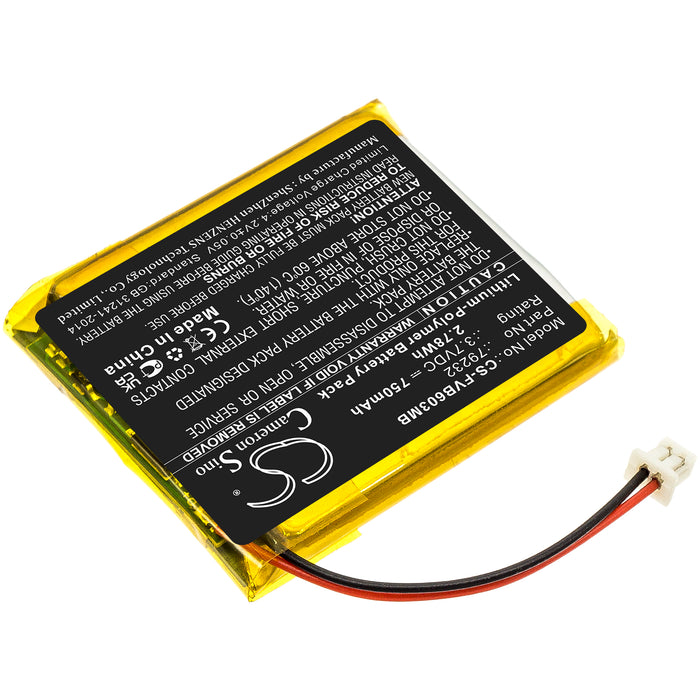 Floureon IR Flexcam IR SMART Ti50FT Ti55FT TiR3FT TiR4FT Baby Monitor Replacement Battery-2